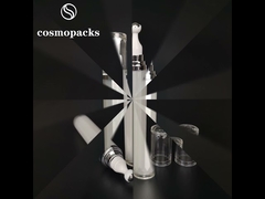 Acrylic Serum Roller Airless Cosmetic Bottles Creamy White