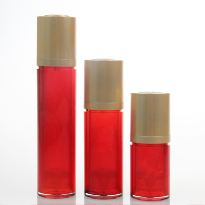 Recycled ABS Round Airless Snap On Stand Up Straight Cosmetic Bottle 15ml