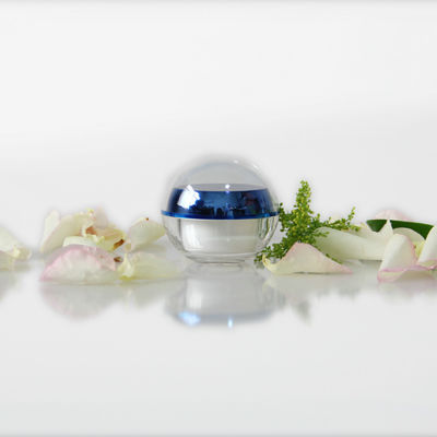 Refillable Double Wall Acrylic Cosmetic Cream Jars 50g For Skin Care Lotion Packaging